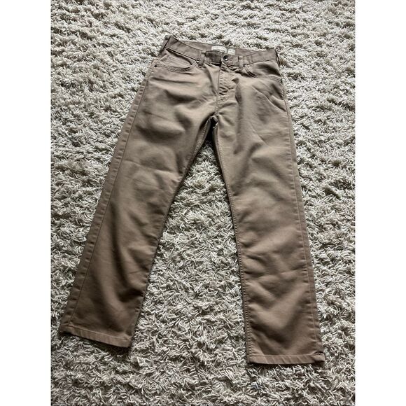 Patagonia Performance Twill Jeans Men 30x32 Tan Iron Clad Organic Straight Pants - Picture 1 of 11